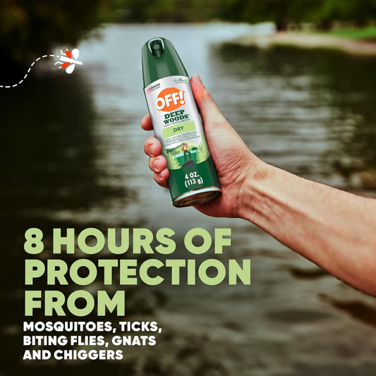 OFF Deep Woods insect repellent aerosol dry 4 oz 2 pack