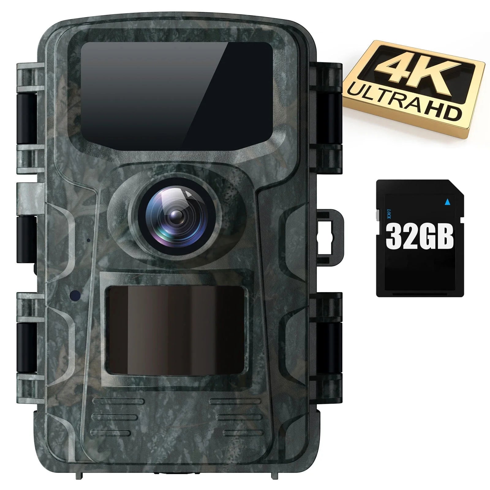 ```40MP 4K Trail Camera with SD Card for Game Hunting - Infrared Night Vision, Waterproof, Motion Activated, 120° Wide Angle, 2.0 LCD Display``` - Peak Performance Outfitters