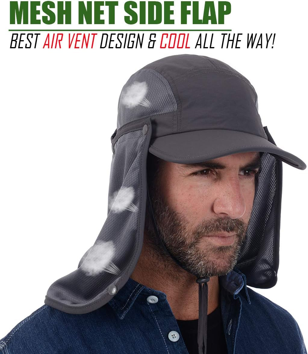 Outdoor Fishing Hat with Sun Protection Face and Neck Cover - Peak Performance Outfitters