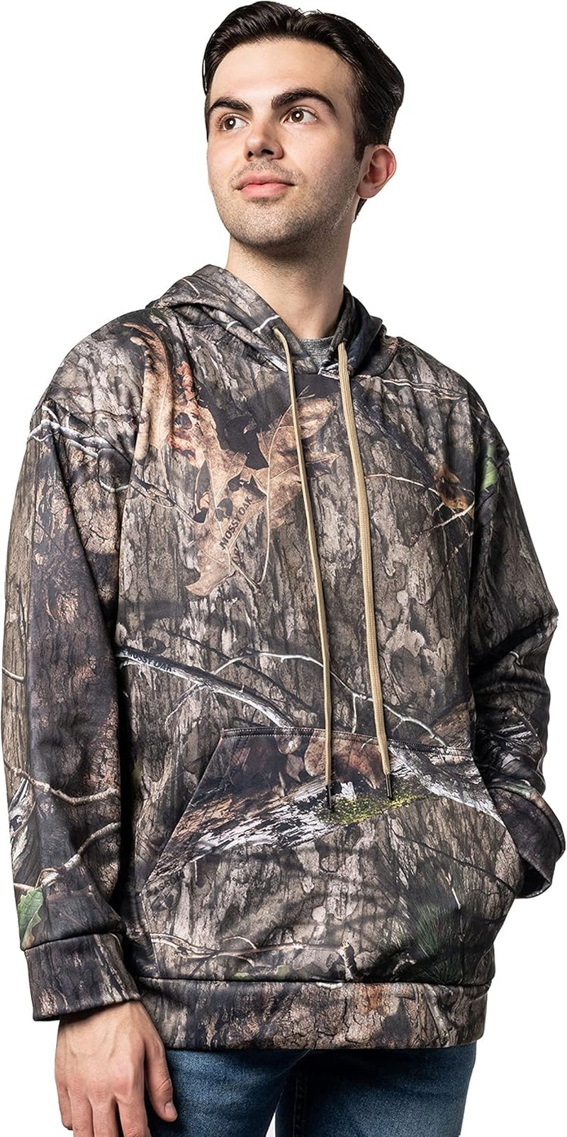 Shadow Grass Blades Mossy Oak Camo Performance Fleece Hoodie - Peak Performance Outfitters