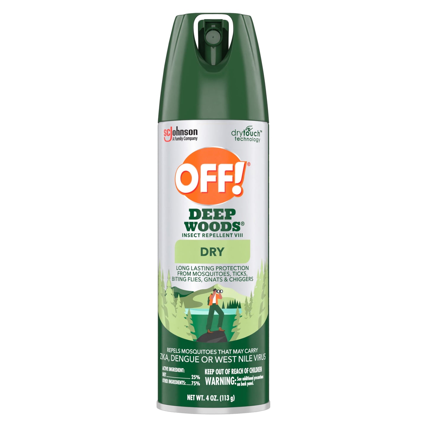 Deep Woods Long Lasting Protection Insect Repellent Aerosol with 25% Deet - 4 oz - Peak Performance Outfitters