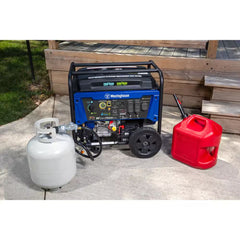 9,500/7,500-Watt Dual Fuel Gas and Propane Powered Portable Generator with Remote Electric Start, 30A 120/240V Outlet