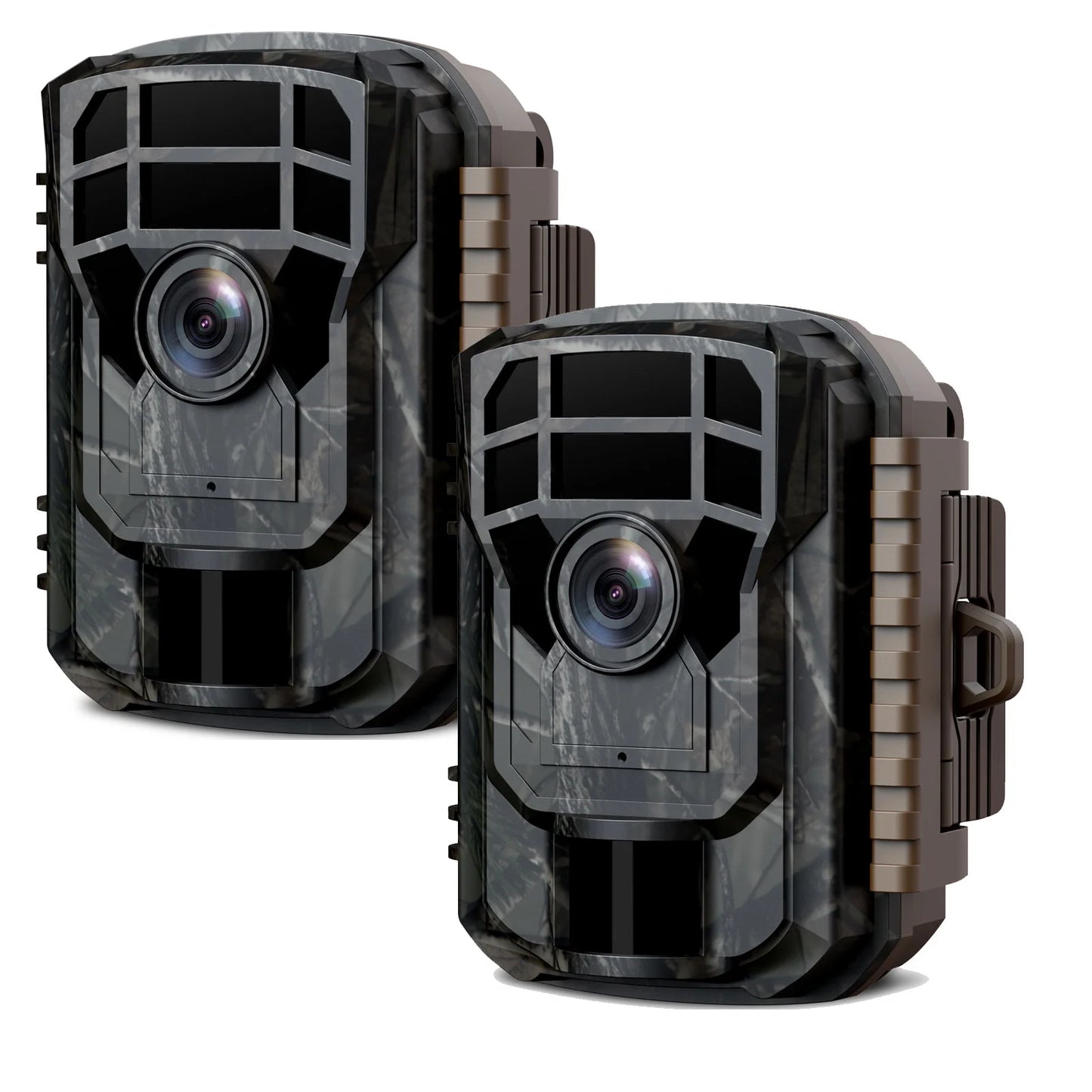 Set of 2 Trail Game Hunting Wildlife Cameras with 36MP 2K Resolution, Night Vision, Motion Activation, and Waterproof Design - Peak Performance Outfitters