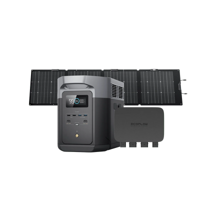 Ecoflow Portable Power Station DELTA 2 Max, 2400W LFP Solar Generator, 2046Wh Solar Powered Generator for Home Backup