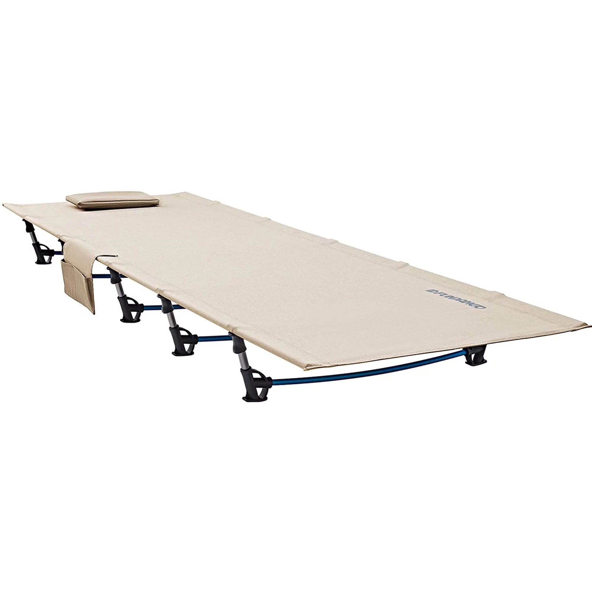 Folding Camping Cot Bed for Adults, Lightweight and Compact, Supports 265 lbs - Beige - Peak Performance Outfitters