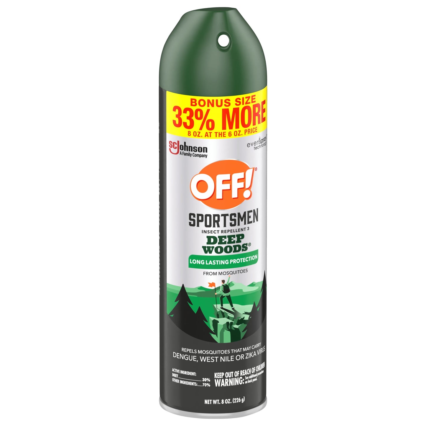 Deep Woods Insect Repellent for Sportsmen, Sweat-Resistant Mosquito & Bug Spray - 8 Oz - Peak Performance Outfitters