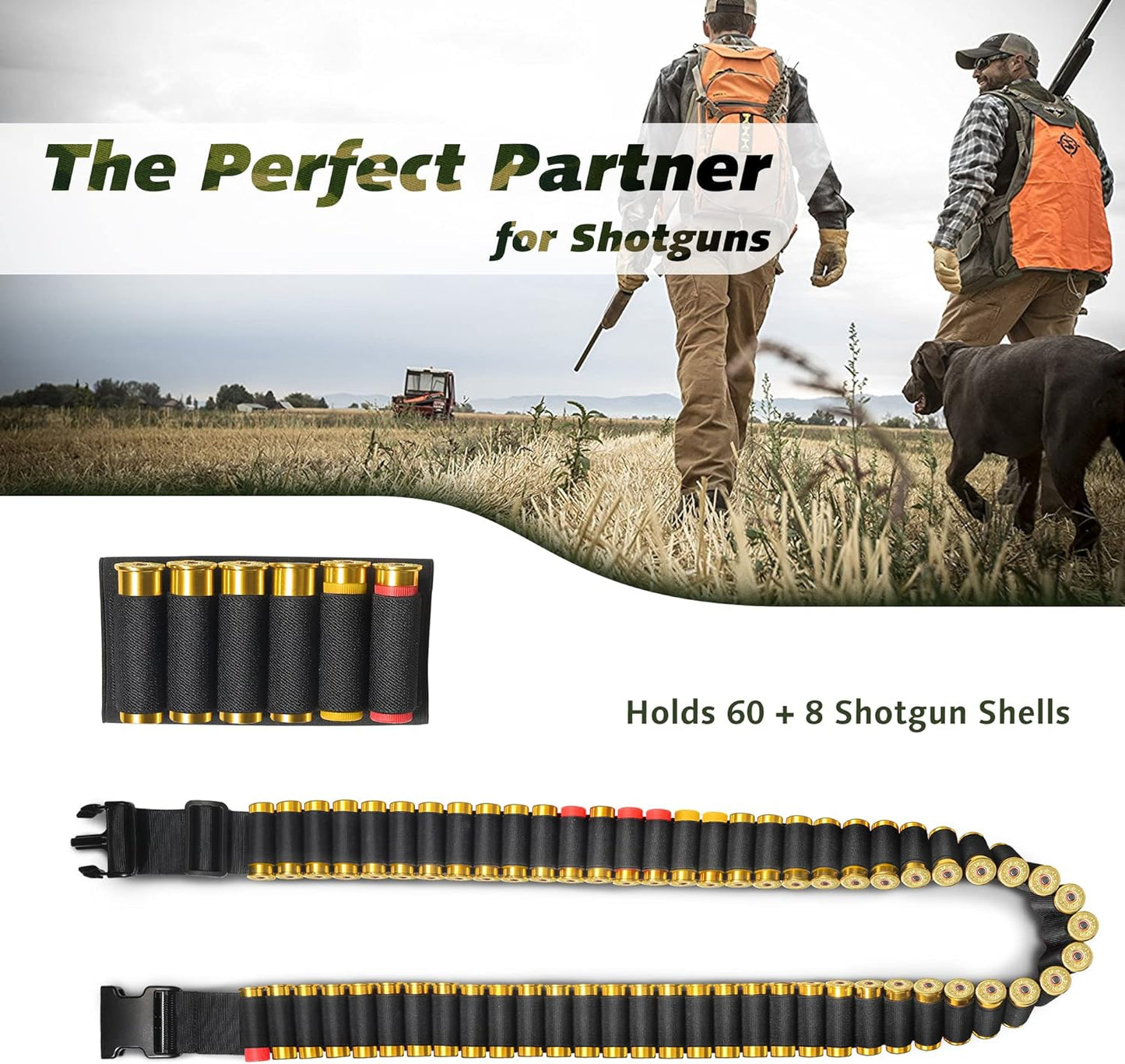 Adjustable Tactical Shotgun Shell Bandolier with Optional Shotgun Shell Holders for Hunting - Peak Performance Outfitters