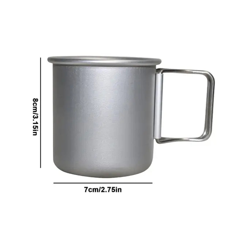 Aluminum Camping Mug - 300ml - Outdoor Tableware for Picnics, Hiking, and Travel - Peak Performance Outfitters