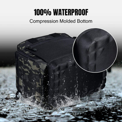 Professional Fishing Tackle Bag with 4 Trays for Saltwater or Freshwater Fishing