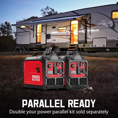 Portable Powered 3600W,Usb Output, Low Noise Quiet for Home Gas Inverter Generator EPA Compliant