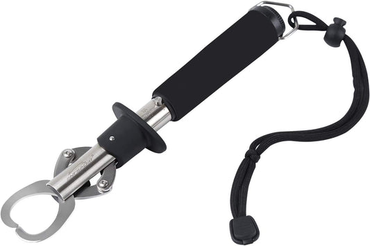 Stainless Steel Fish Lip Gripper with Weight Scale - Professional Fish Holder for 40 Pound Fish