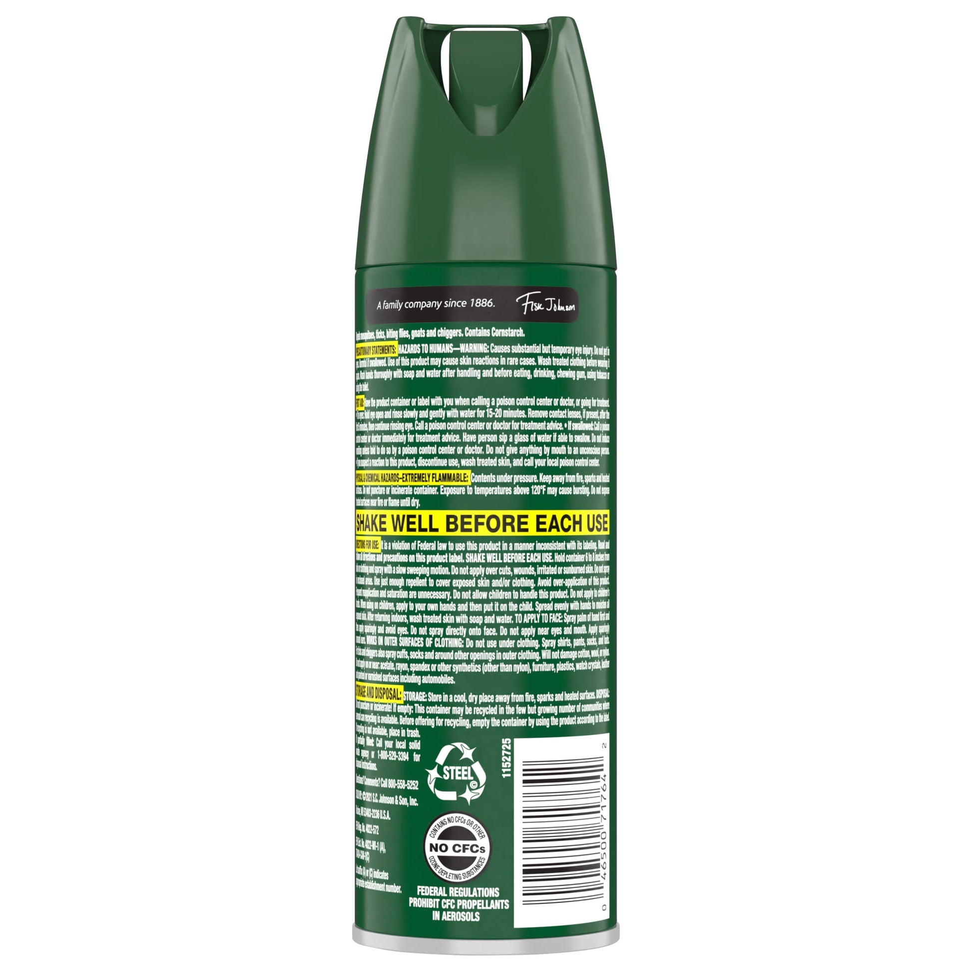 Deep Woods Long Lasting Protection Insect Repellent Aerosol with 25% Deet - 4 oz - Peak Performance Outfitters