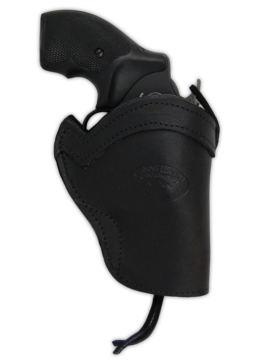 Black Leather Inside-the-Waistband Holster for 2 Snub Nose .38/.357 Revolvers