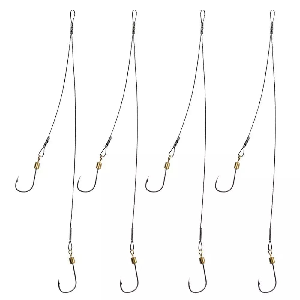 Stainless Steel Fishing Hooks and Leader Set